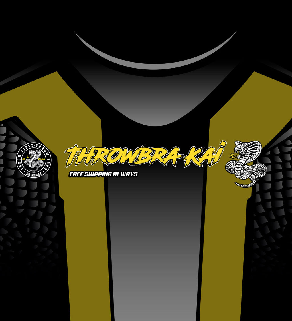 Throwbra Kai Baseball Style - Black Gold – The Jersey Guy Locker