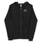 Rebel Black 13- Freedom Skull - fleece zip up hoodie