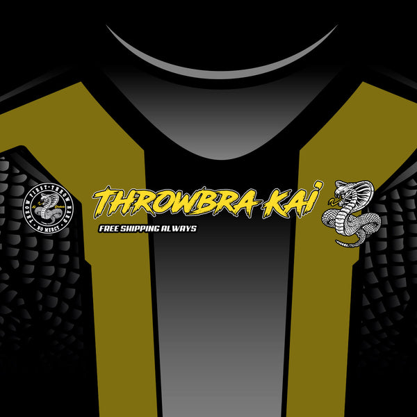 Throwbra Kai Baseball Style - Black Gold – The Jersey Guy Locker