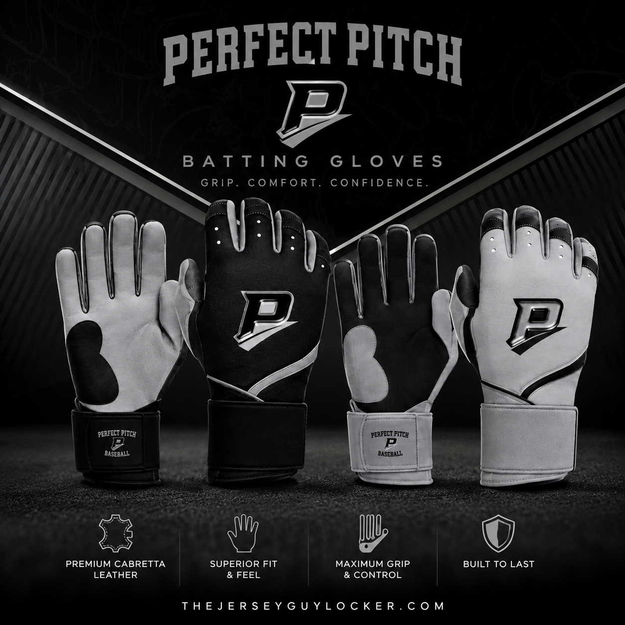 Perfect Pitch Pro Series Baseball Batting Gloves