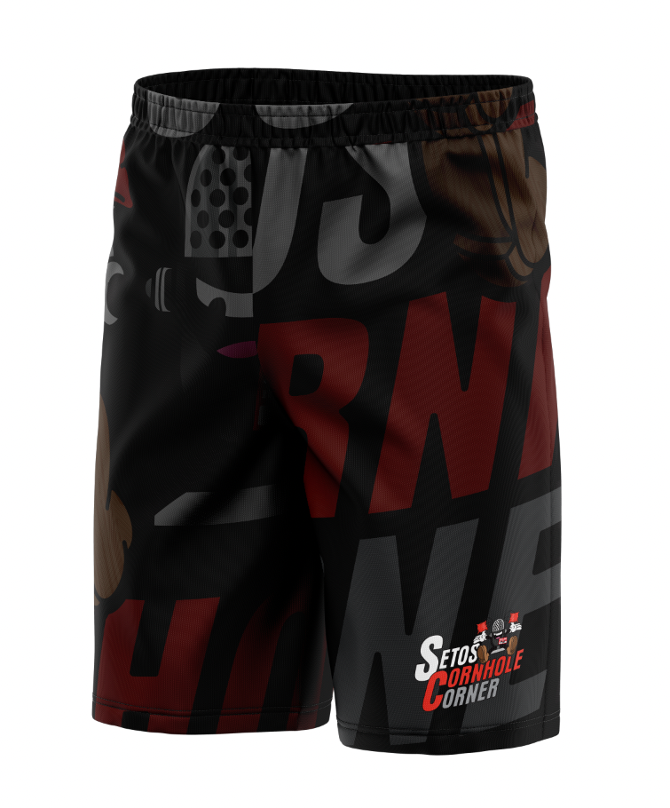 Seto's Cornhole Corner Shorts Black