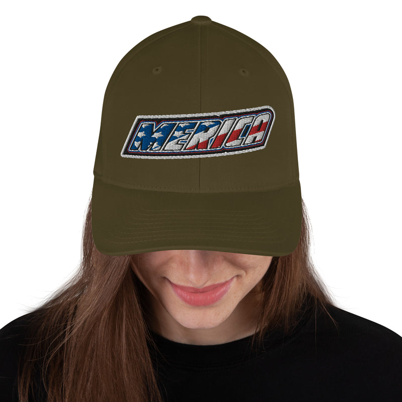 JG Merica FlexFit Structured Twill Cap