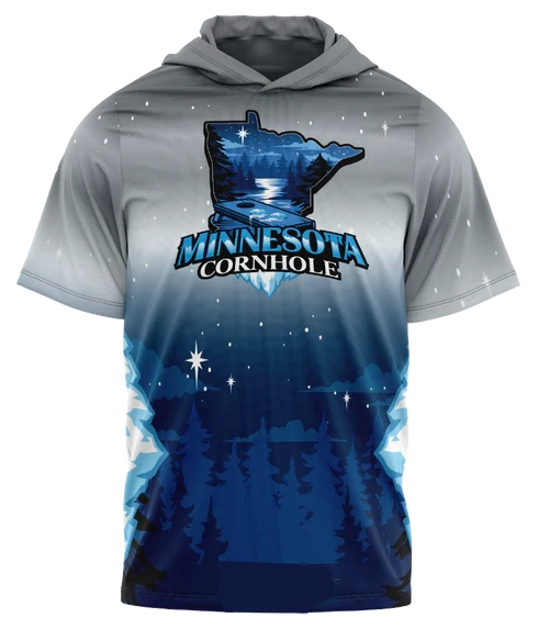 Minnesota Cornhole 2025 Light Hooded Crew