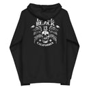 Rebel Black 13- Freedom Skull - fleece zip up hoodie