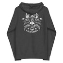 Rebel Black 13- Freedom Skull - fleece zip up hoodie