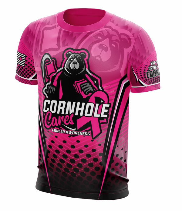 Cornhole Cares for Cancer Awareness Jersey Guy Jersey
